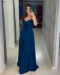 Vestido Camila – Azul Petróleo