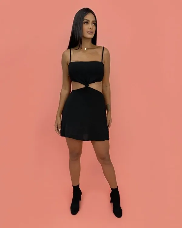Vestido Cleo - Preto
