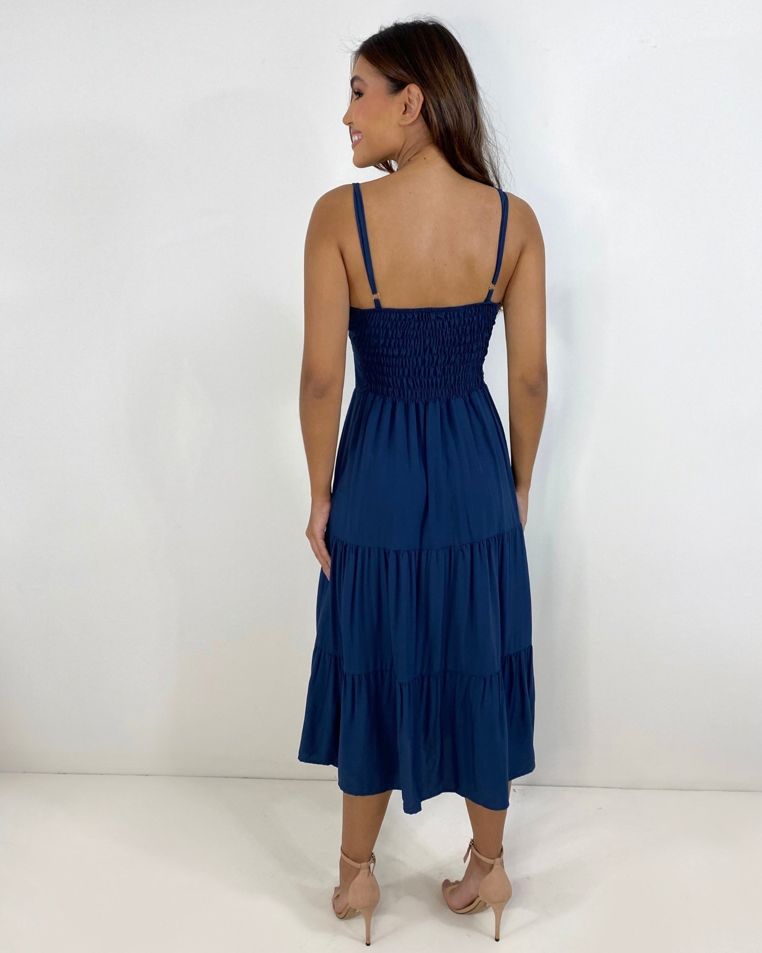 Vestido Jéssica Midi - Azul Marinho - Image 4