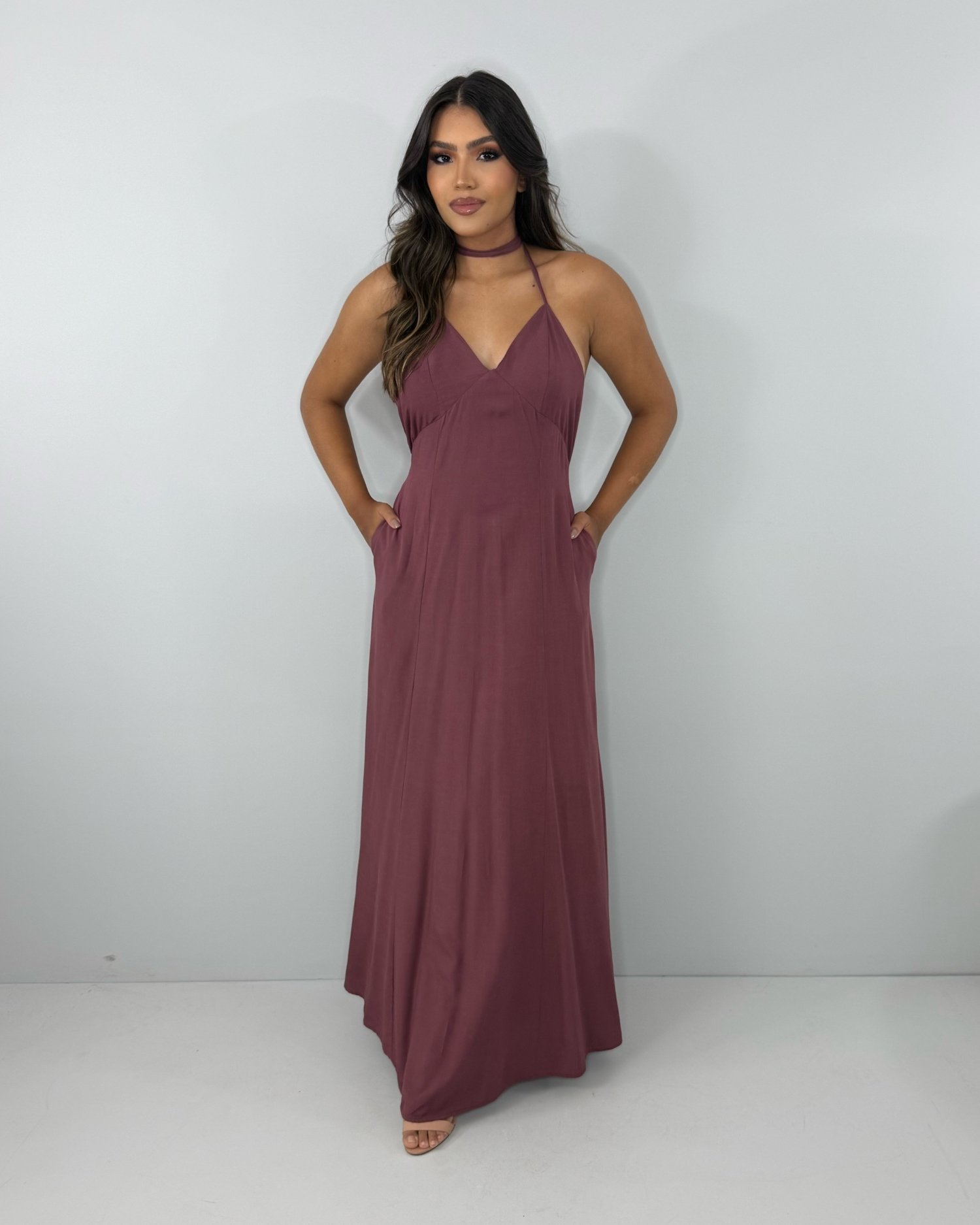 Vestido Victória - Marrom - Image 5