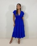 Vestido Laís Midi – Azul Royal