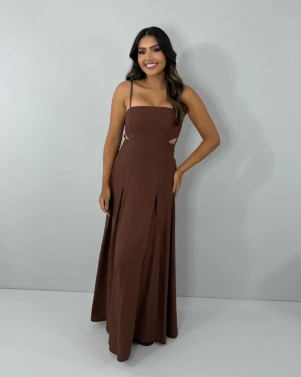 Vestido Babi - Marrom