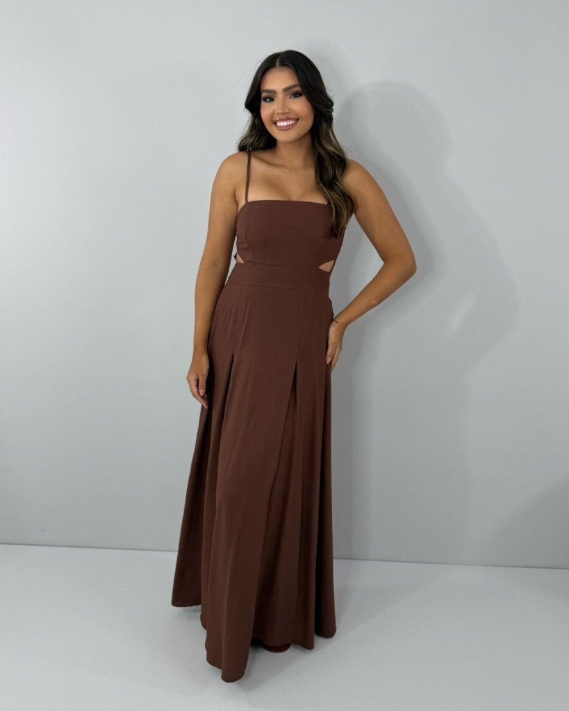 Vestido Babi - Marrom