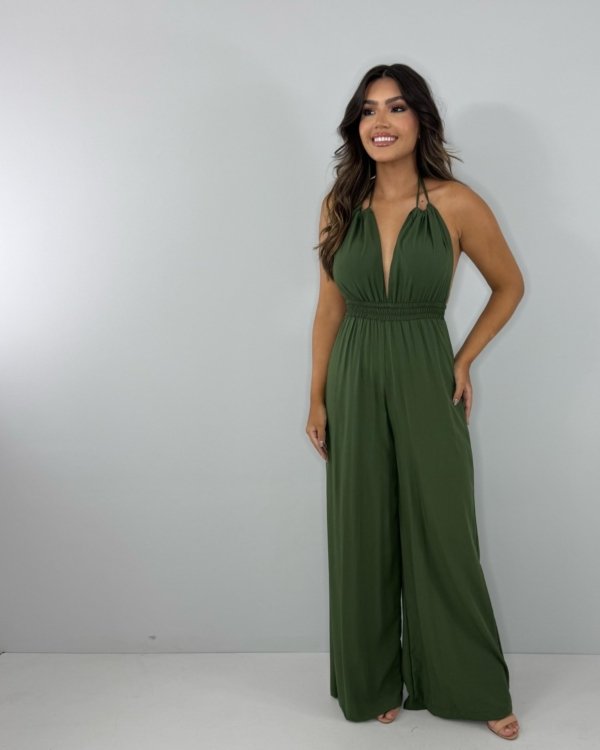 Macacão Carla - Verde Militar