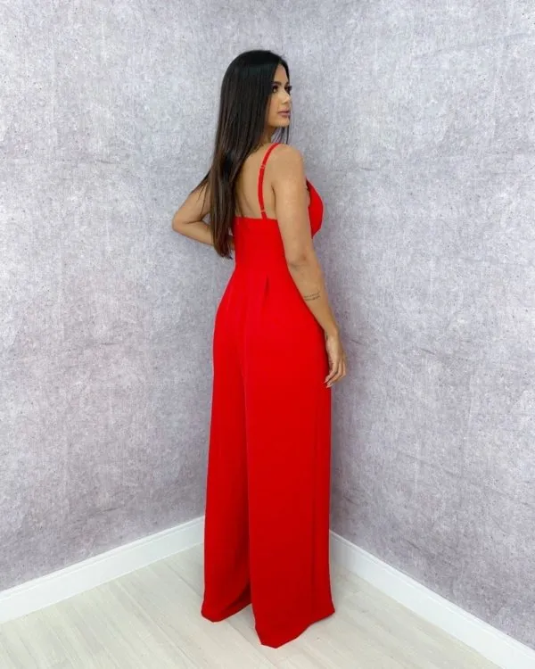 Macacão Ivete - Vermelho