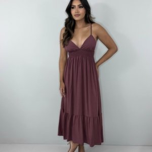 Vestido Beatriz - Marrom - Image 3