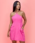Vestido Monique – Rosa Chiclete