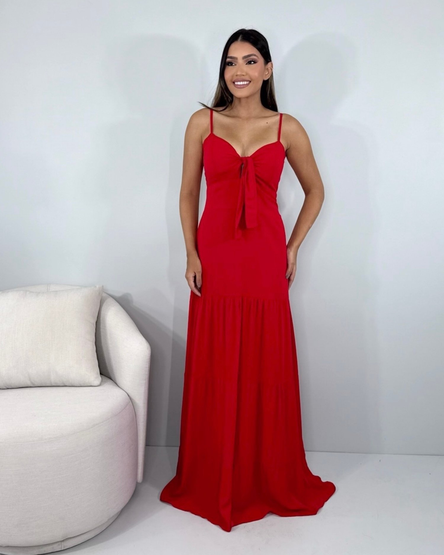 Vestido Camila - Vermelho - Image 1