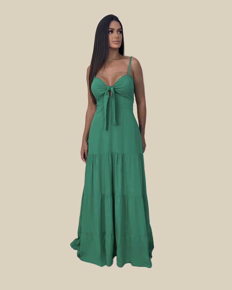 Vestido Camila - Verde Bandeira - Image 3