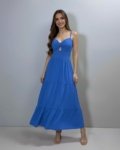 Vestido Jéssica Midi – Azul