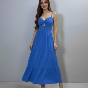 Vestido Jéssica Midi - Azul - Image 1