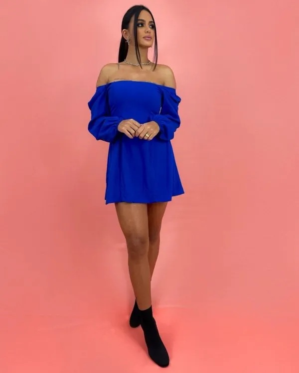 Vestido Graziele - Azul Royal
