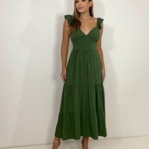 Vestido Maitê - Verde Militar - Image 1
