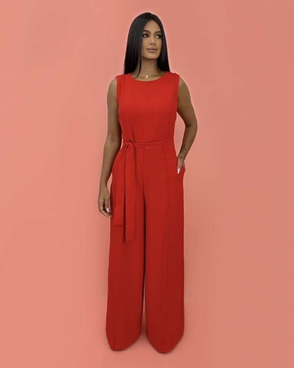 Macacão Celina - Vermelho