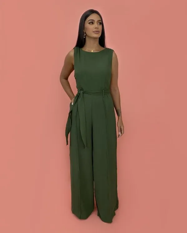 Macacão Celina - Verde Militar