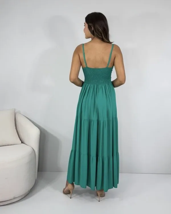 Vestido Helô - Turquesa