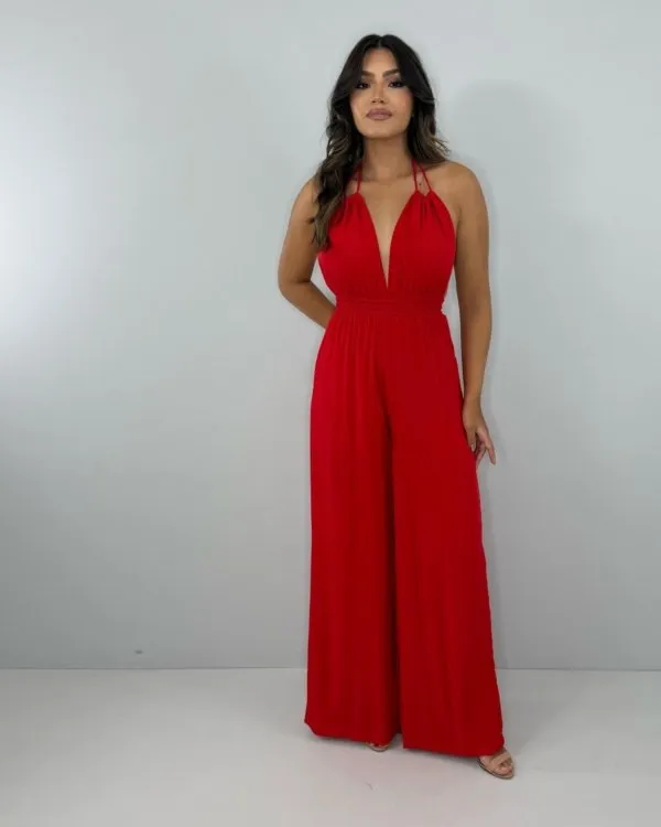 Macacão Carla - Vermelho