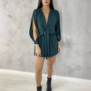 Macaquinho Andressa - Verde Militar - Image 1