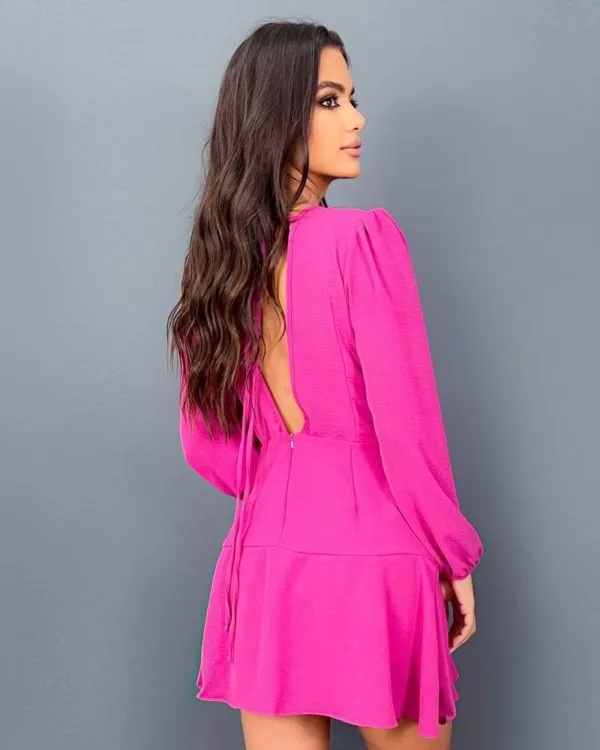 Vestido Suzana - Fúcsia