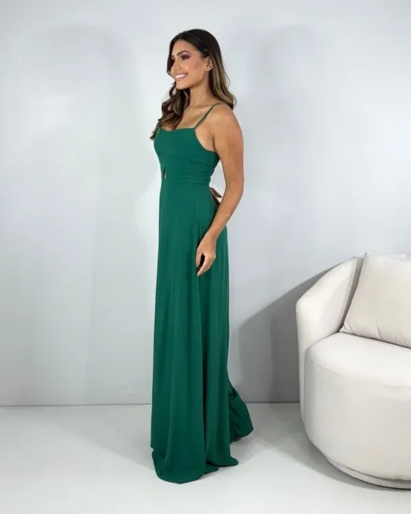 Vestido Lanna - Verde Amazônia