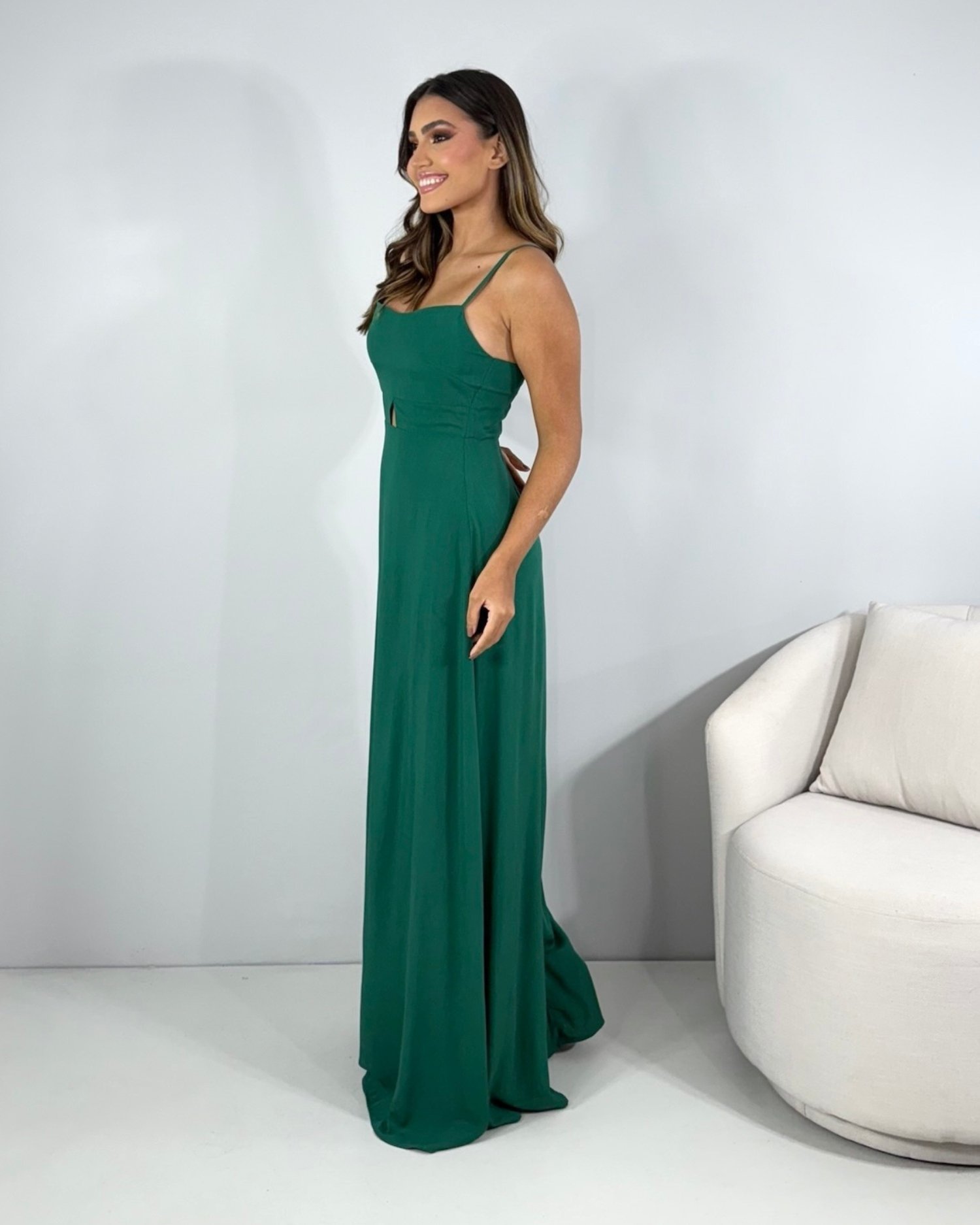 Vestido Lanna - Verde Amazônia - Image 4