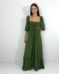Vestido Tauane – Verde Militar