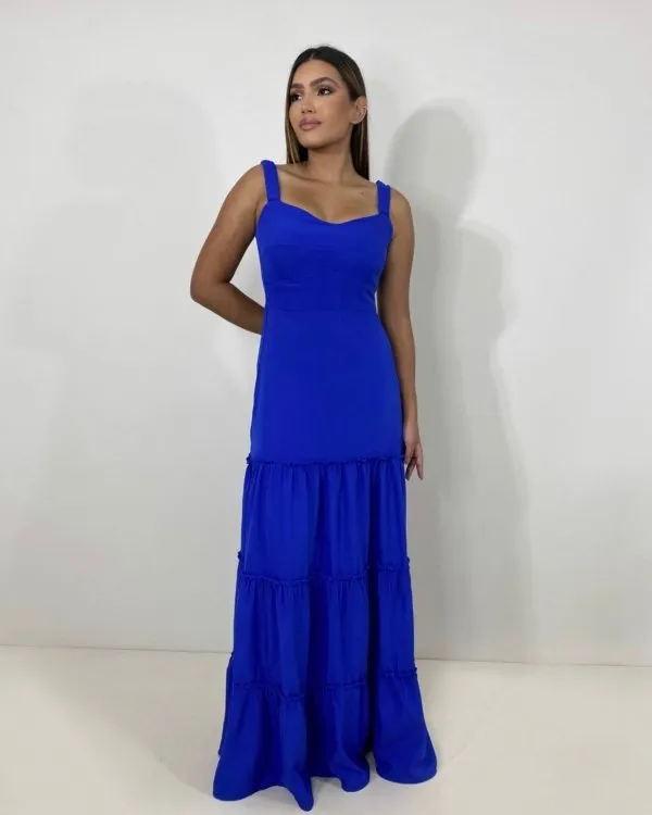 Vestido Vivi - Azul Royal
