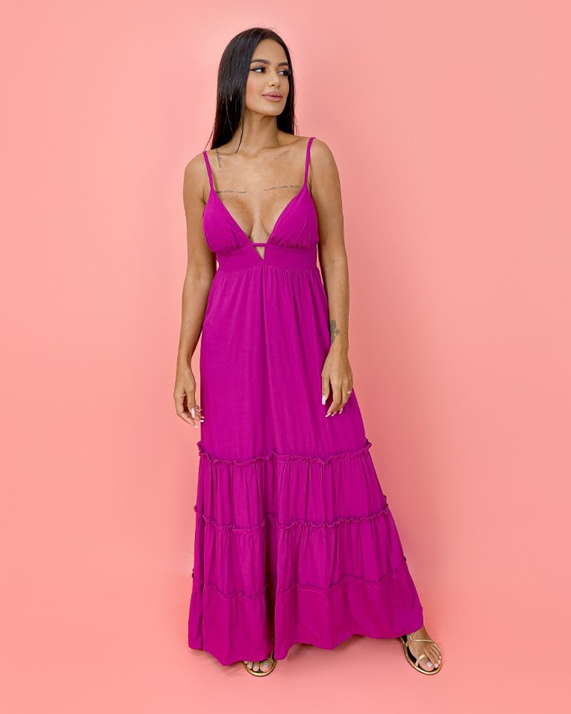 Vestido Raquel - Fúcsia - Image 2