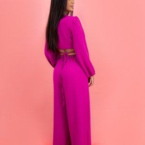 Conjunto Pantalona Simone - Fúcsia - Image 2