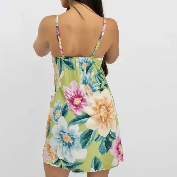 Vestido Pauline - Floral Exclusivo Verde