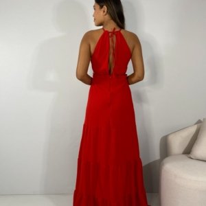 Vestido Estefane Longo - Vermelho - Image 4
