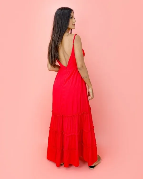 Vestido Raquel - Vermelho