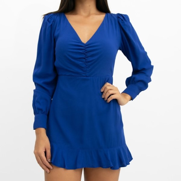 Macaquinho Tamires - Azul Royal