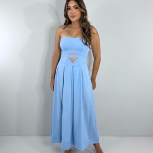 Vestido Maria Flor - Azul Serenity - Image 2