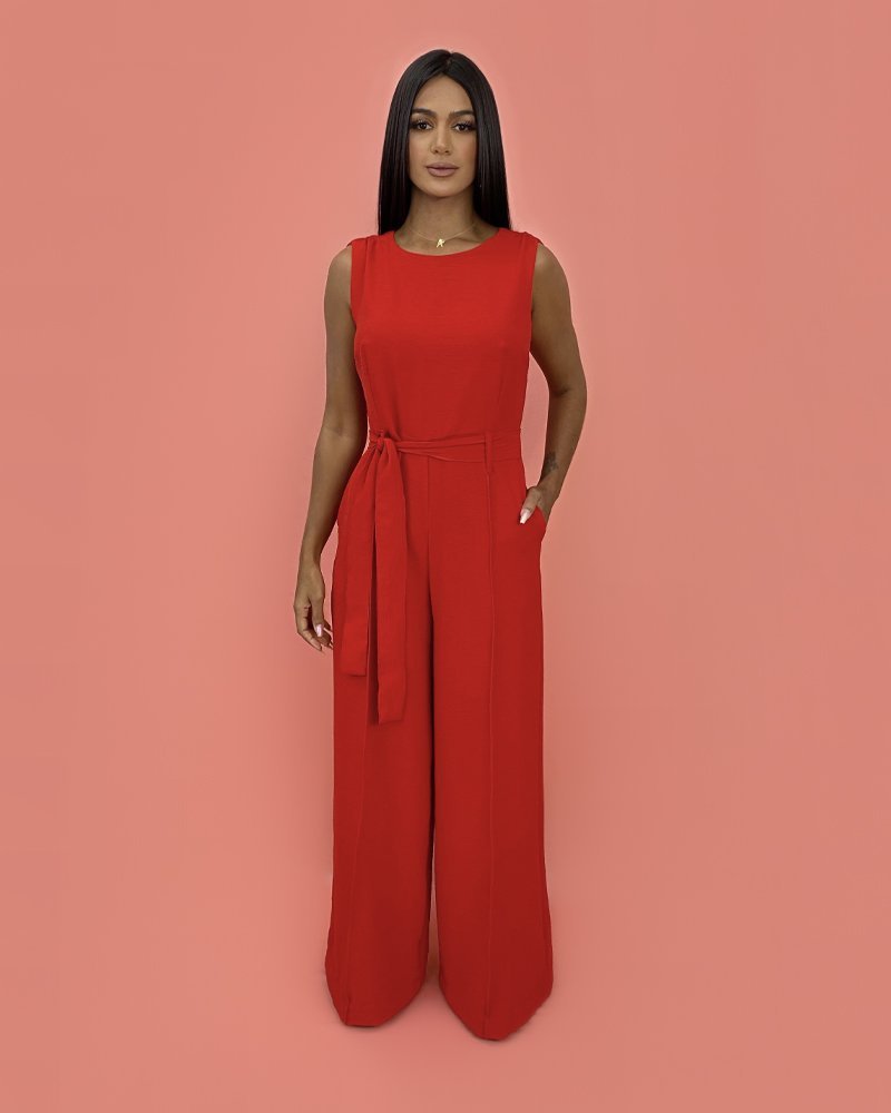 Macacão Celina - Vermelho - Image 2