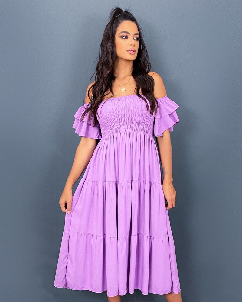 Vestido Ana Paula - Lilás - Image 1