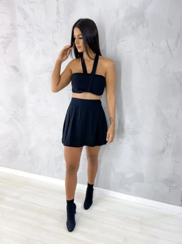 Cropped Ivi - Preto