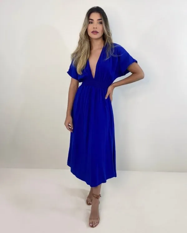 Vestido Marcela - Azul Royal