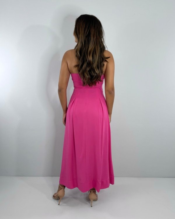 Vestido Maria Flor - Rosa Chiclete