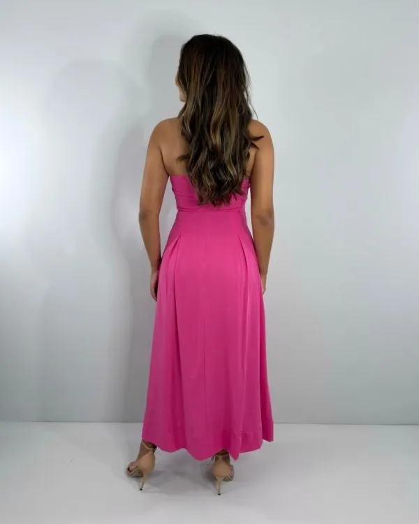 Vestido Maria Flor - Rosa Chiclete