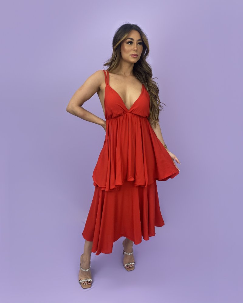 Vestido Hellen - Vermelho