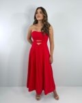 Vestido Maria Flor – Vermelho
