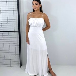 Vestido Drica Longo - Branco - Image 1
