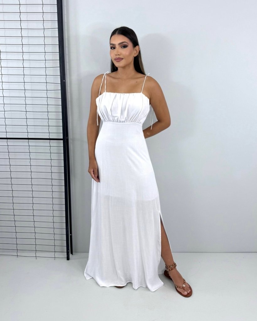 Vestido Drica Longo - Branco