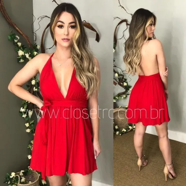 Vestido Bruna - Vermelho