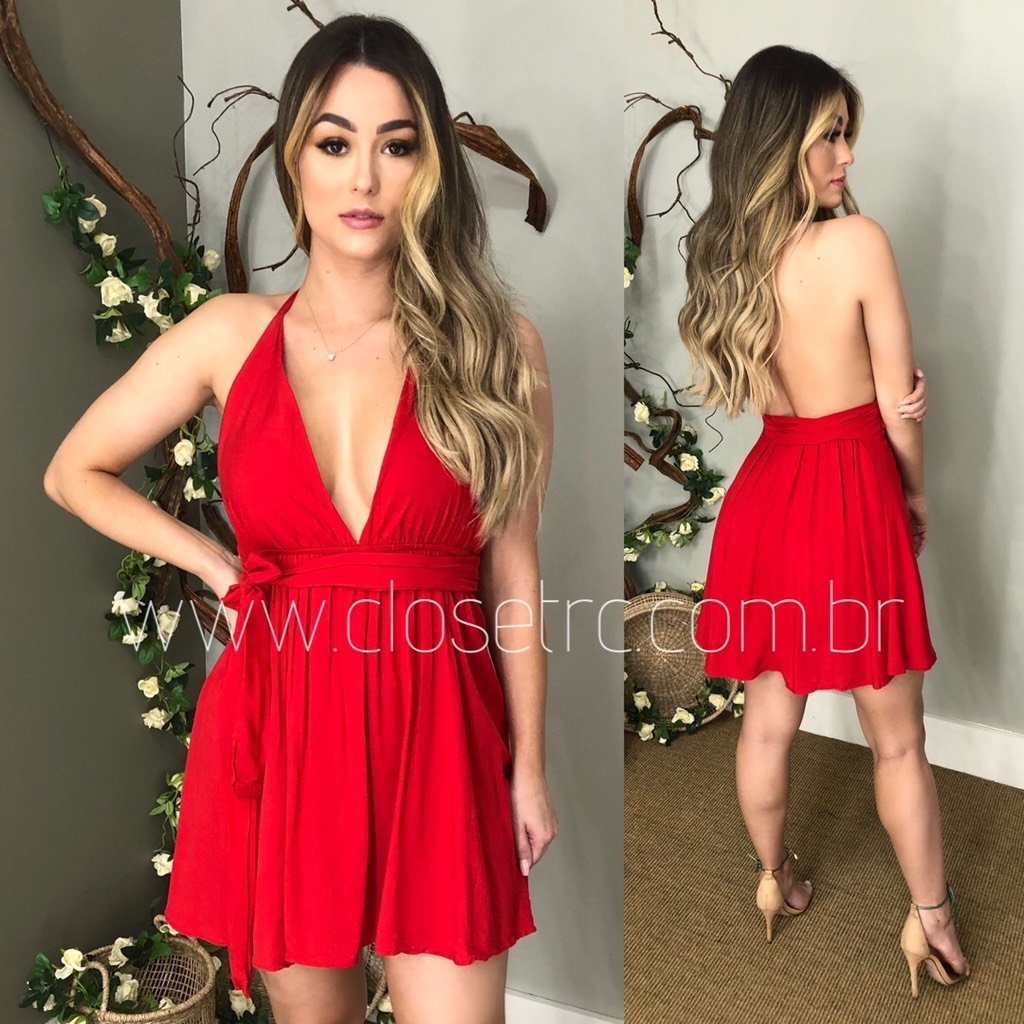Vestido Bruna - Vermelho - Image 1