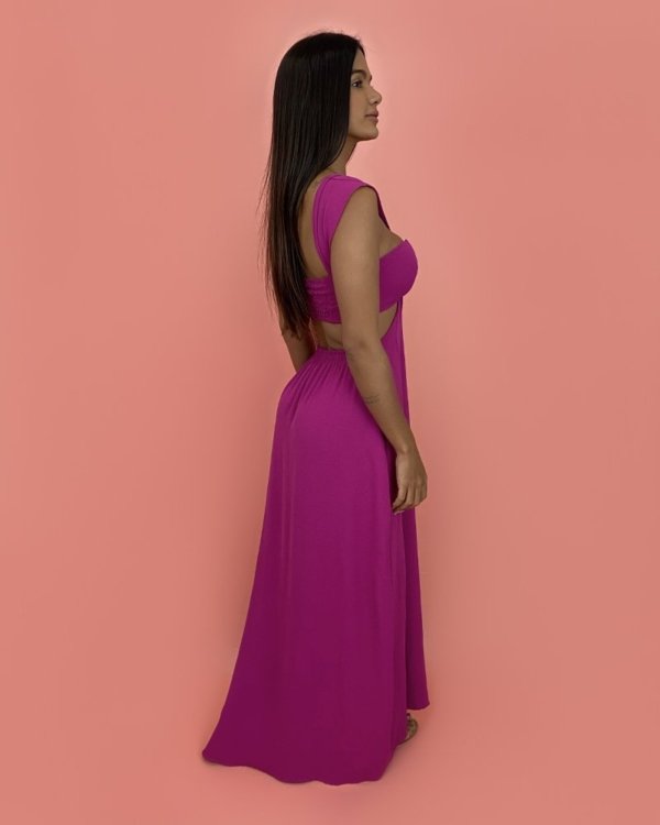 Vestido Antonela - Fúcsia