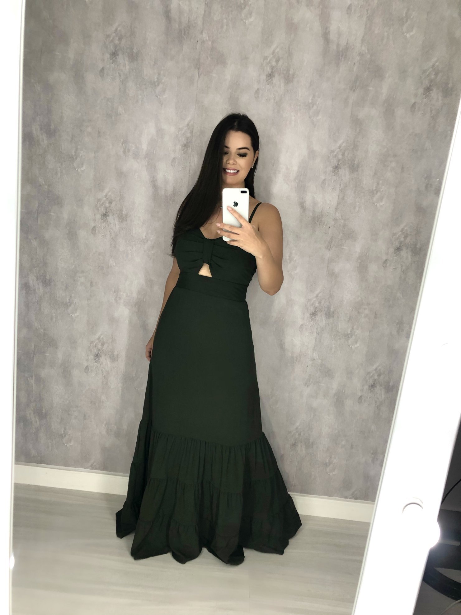 Vestido Jéssica Longo - Verde Militar - Image 4