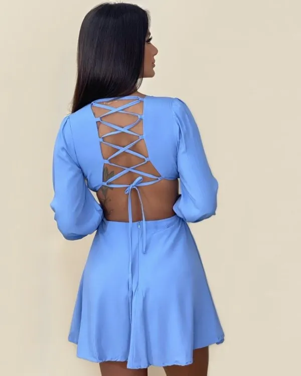 Vestido Leona - Azul Claro
