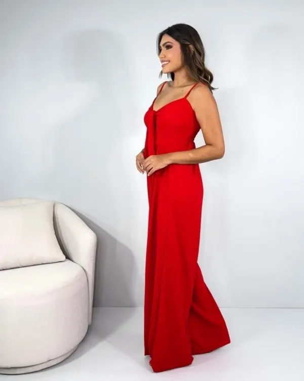Macacão Carminha - Vermelho
